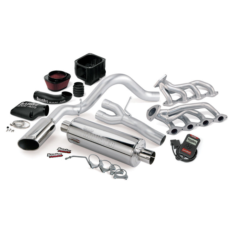 Load image into Gallery viewer, Banks Power 03-06 Chevy 4.8-5.3L EC/CCSB PowerPack System - SS Single Exhaust w/ Chrome Tip

