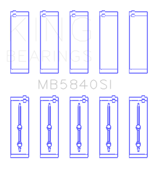 King Chrysler / Dodge Gen 3 Hemi 5.7L / 6.1L / 6.4L (Size 0.5) Crankshaft Main Bearing Set of 5