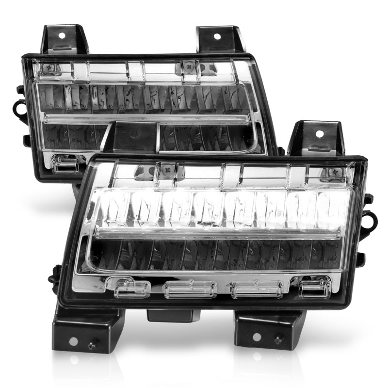 Load image into Gallery viewer, ANZO 2018-2021 Jeep Wrangler LED Side Markers Chrome Housing Clear Lens w/ Sequential Signal
