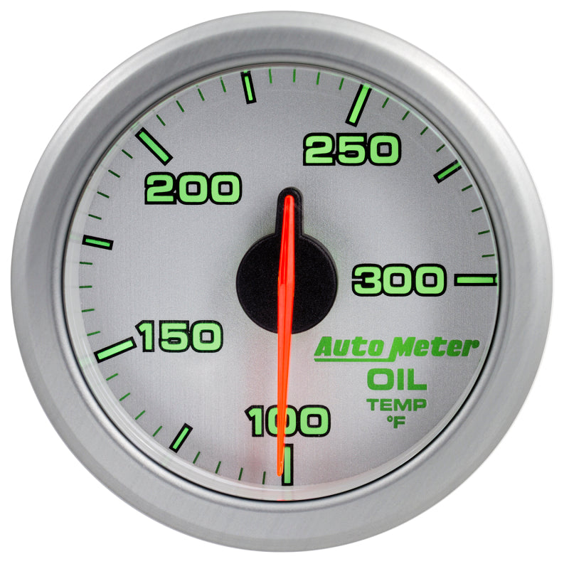 Load image into Gallery viewer, Autometer Airdrive 2-1/6in Oil Temp Gauge 100-300 Degrees F - Silver
