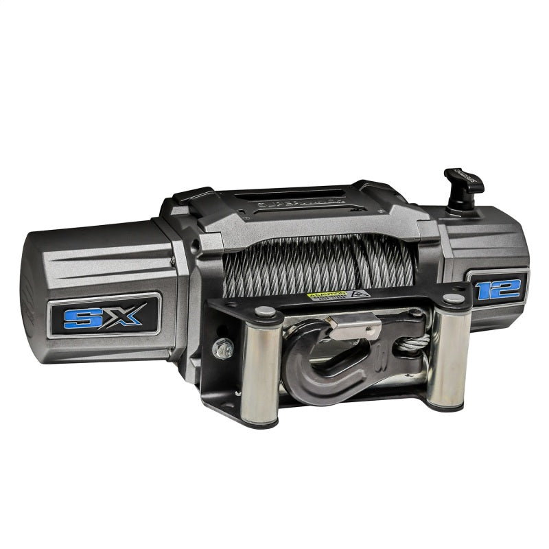 Load image into Gallery viewer, Superwinch 12000 LBS 12V DC 3/8in x 85ft Wire Rope SX 12000 Winch - Graphite
