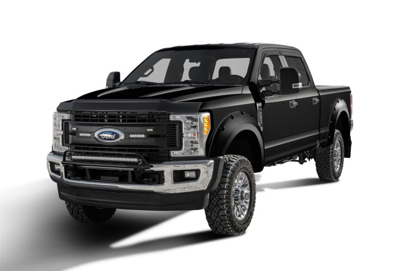 Load image into Gallery viewer, Bushwacker 17-20 Ford F-250 Super Duty / F-350 Super Duty Pocket Style Flares 4pc - Agate Black Met
