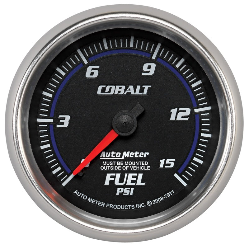 Load image into Gallery viewer, Autometer Cobalt 2-5/8in  Mechanical Fuel Pressure Gauge 0-15 PSI
