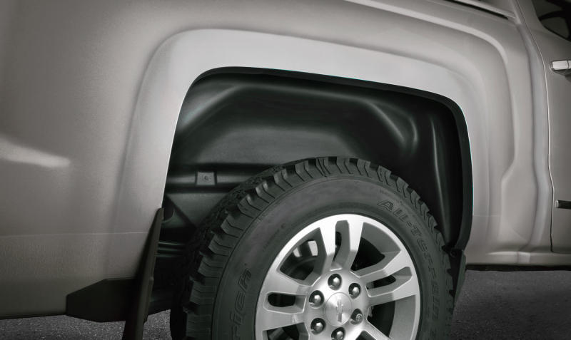 Load image into Gallery viewer, Husky Liners 2019+ Chevrolet Silverado 1500 Black Rear Wheel Well Guards
