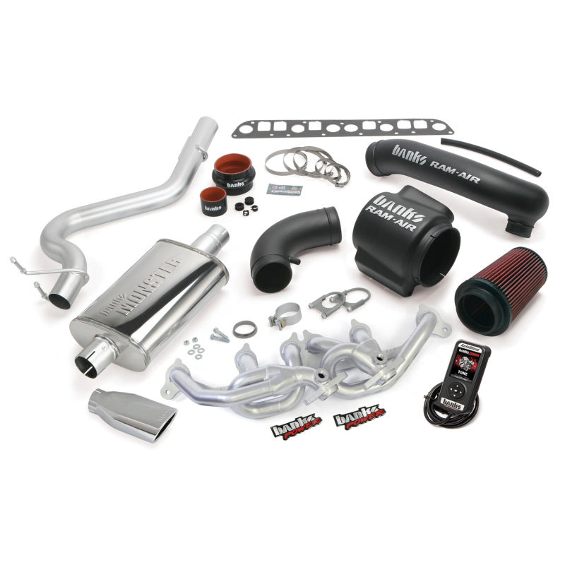 Load image into Gallery viewer, Banks Power 04-06 Jeep 4.0L Wrangler PowerPack System - SS Single Exhaust w/ Black Tip
