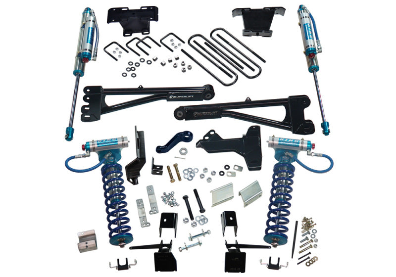 Load image into Gallery viewer, Superlift 17-19 Ford F-250 SD 4WD (Diesel) 6in Radius Arm Lift Kit King Fr Coils/RR Reservoir Shocks
