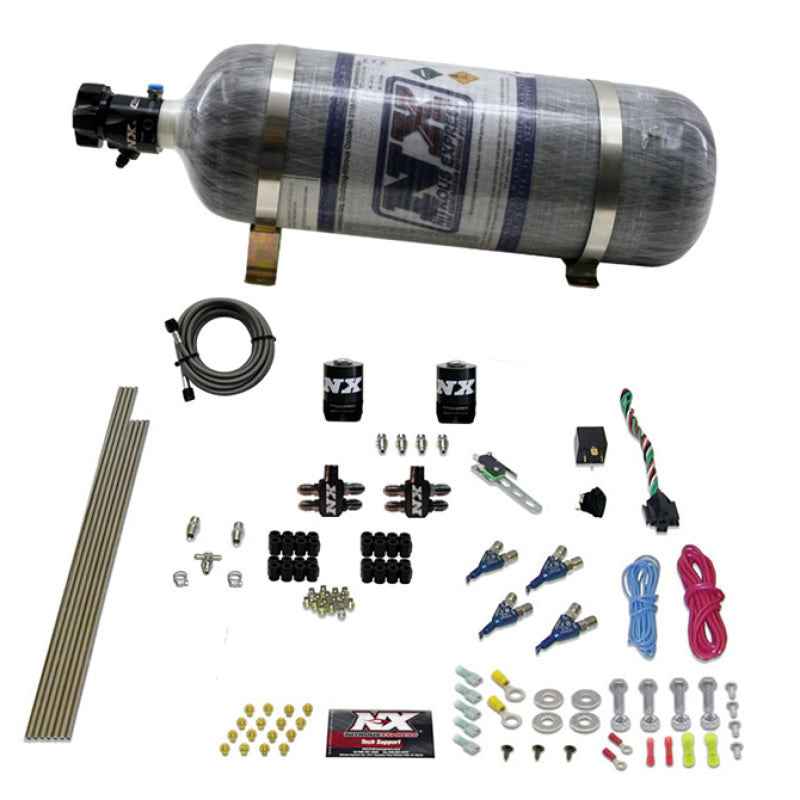 Load image into Gallery viewer, Nitrous Express 4 Cyl Gasoline EFI Nitrous Kit (50-250HP) w/Composite Bottle
