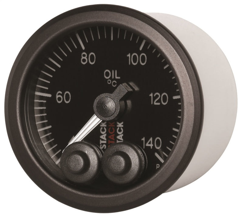 Load image into Gallery viewer, Autometer Stack 52mm 40-140 Deg C 1/8in NPTF Male Pro-Control Oil Temp Gauge - Black
