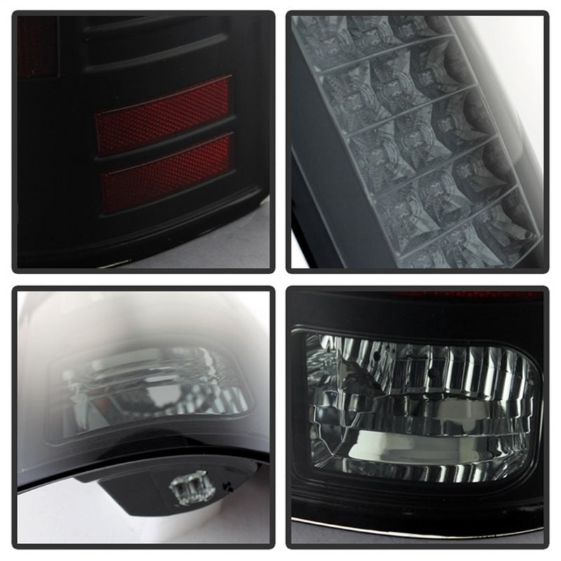 Load image into Gallery viewer, Spyder Dodge Ram 1500 09-14 LED Tail Lights Incandescent- Blk Smke ALT-YD-DRAM09-LED-BSM
