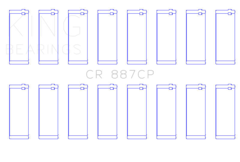 Load image into Gallery viewer, King Engine Bearings Ford (USA) Eng 445 T/D (Size +0.10) Connecting Rod Bearing - Set of 8 Pairs
