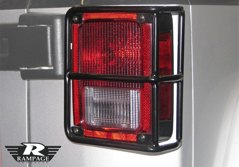 Load image into Gallery viewer, Rampage 2007-2018 Jeep Wrangler(JK) Taillight Guards - Black
