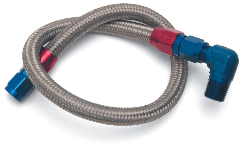Load image into Gallery viewer, Edelbrock Fuel Line Braided Stainless for SBC ( Use w/ 8134 )
