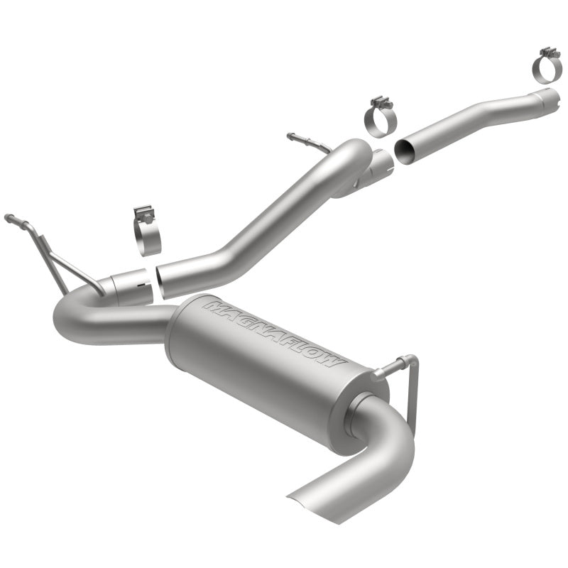 Load image into Gallery viewer, MagnaFlow 12-14 Jeep Wrangler 3.6L Single Straight Rear P/S Exit Stainless C/b Perf Exhaust-Comp
