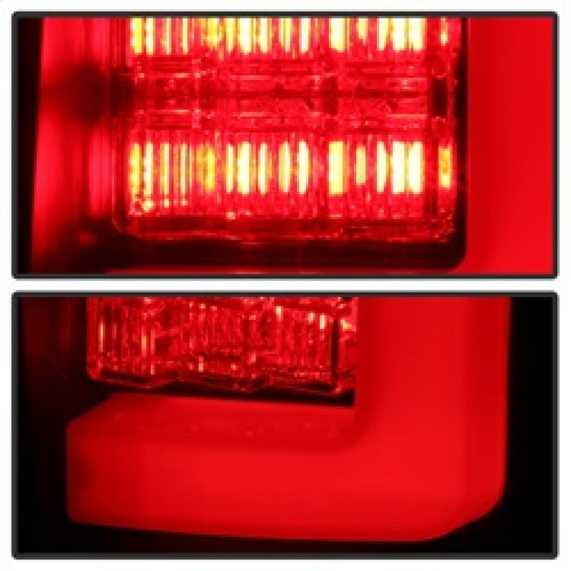 Load image into Gallery viewer, Spyder 09-14 Ford F150 V2 Light Bar LED Tail Lights - Blk Smoke (ALT-YD-FF15009V2-LBLED-BSM)
