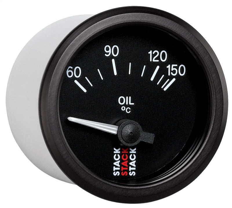 Load image into Gallery viewer, Autometer Stack 52mm 60-150 Deg C M10 Male Electric Oil Temp Gauge - Black
