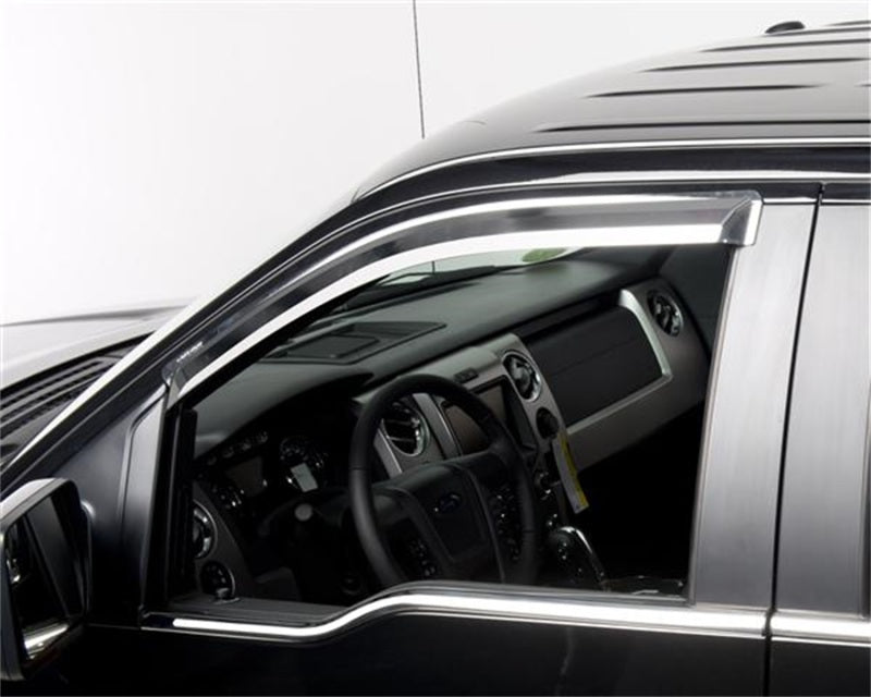 Load image into Gallery viewer, Putco 09-14 Ford F-150 Super Cab / Crew Cab- Fronts Only - Tape-On Element Chrome Window Visors
