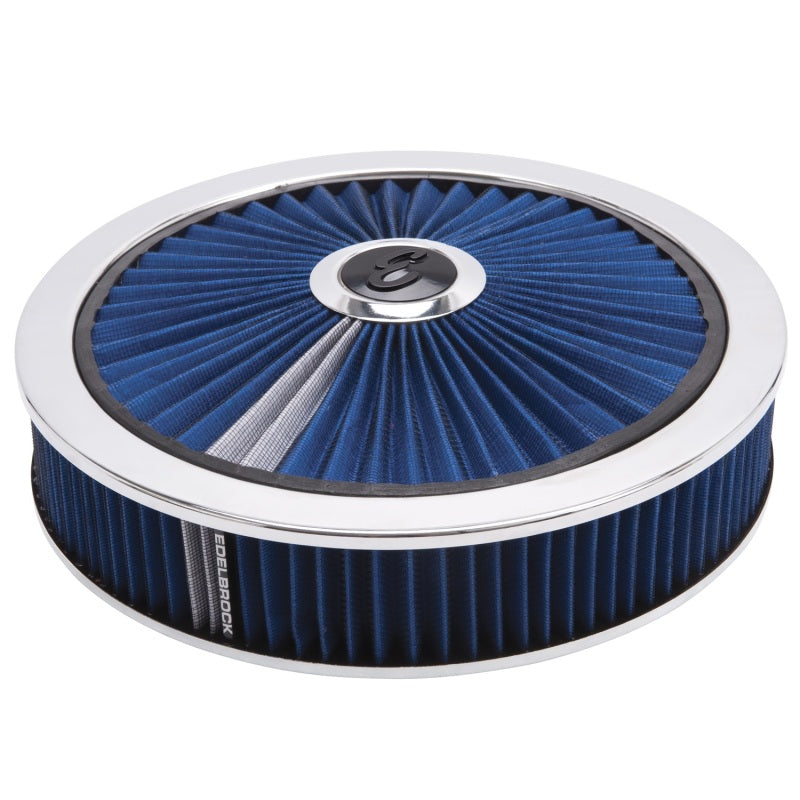 Load image into Gallery viewer, Edelbrock Air Cleaner Pro-Flo High-Flow Series Round Filtered Top 14In Dia X 3 125In
