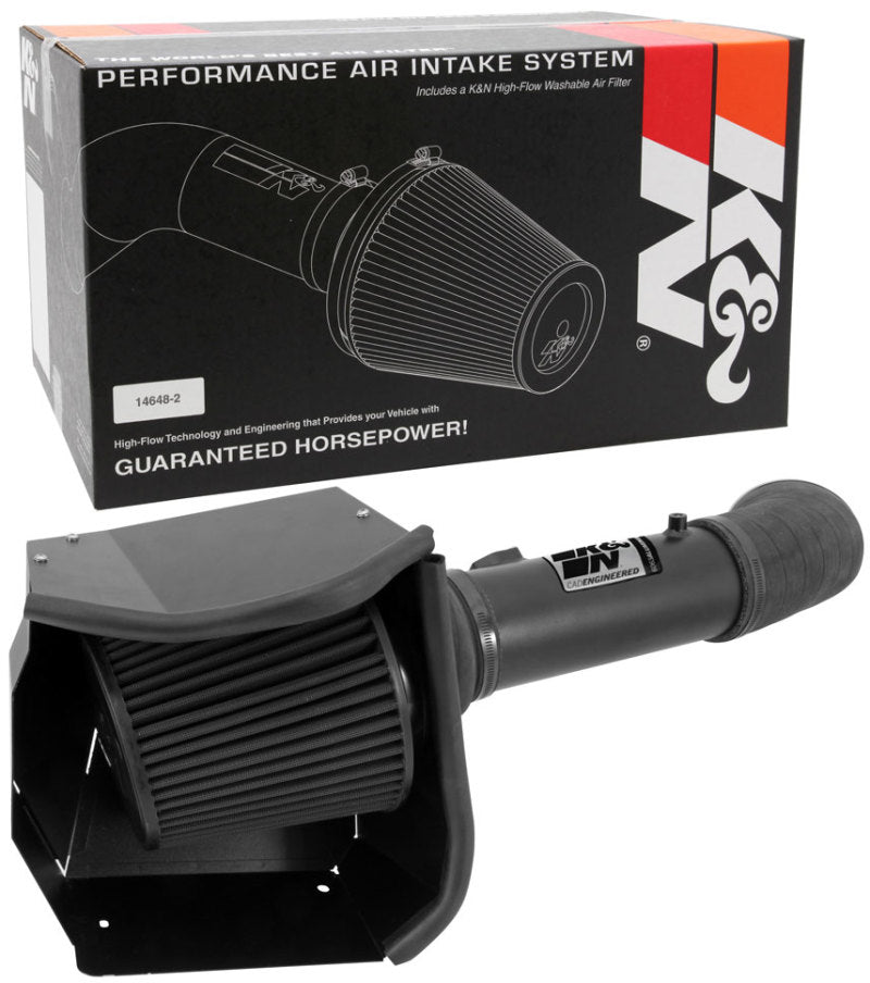 Load image into Gallery viewer, K&amp;N 11-13 Ford F250/F350/F450/F550 Super Duty 6.7L V8 DSL Black Performance Intake Kit
