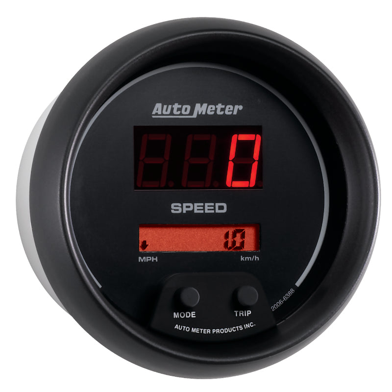 Load image into Gallery viewer, Autometer Sport-Comp Black 3 3/8in 160 MPH Digital Speedo Gauge
