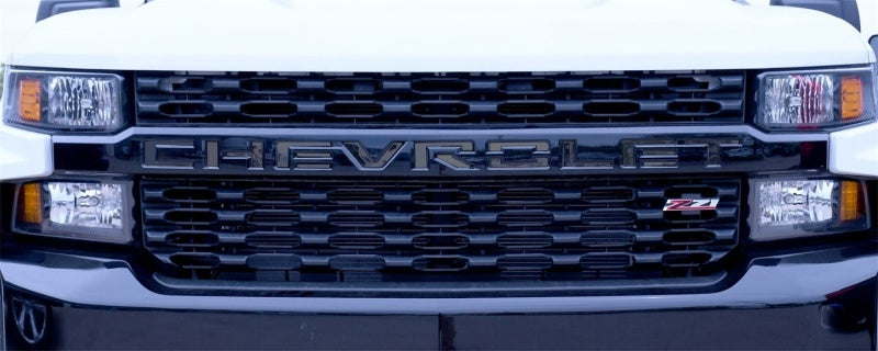 Load image into Gallery viewer, Putco 19-20 Chevy Silverado LD - Grille Letters - Black Platinum Chevrolet Letters
