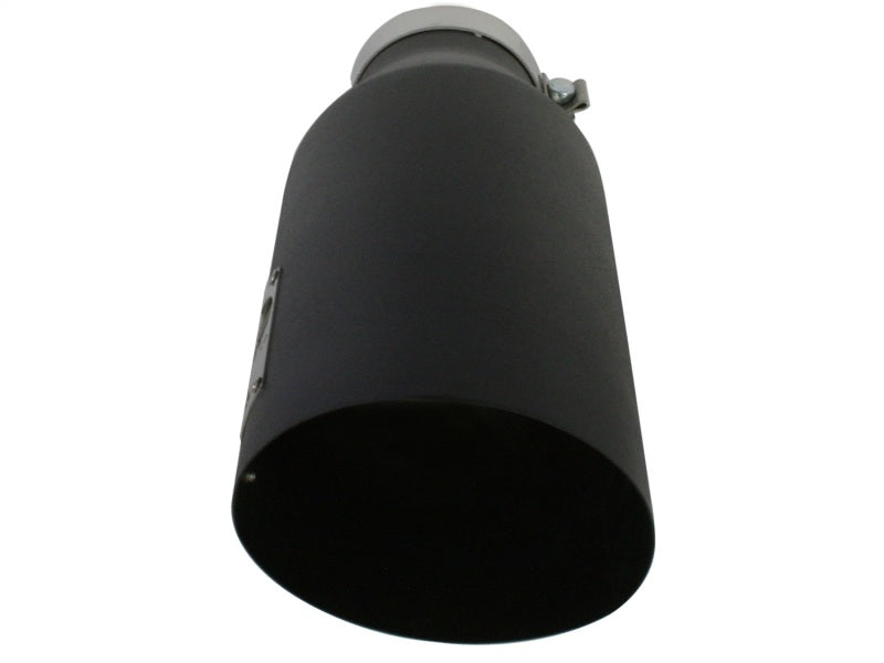 Load image into Gallery viewer, aFe MACHForce XP Exhausts Tips SS-304 EXH Tip 4In x 7Out x 18L Bolt-On (blk)
