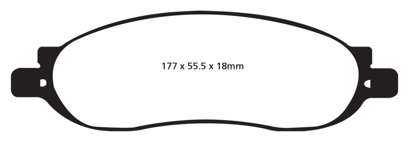 Load image into Gallery viewer, EBC 05-07 Ford F250 (inc Super Duty) 5.4 (2WD) Yellowstuff Rear Brake Pads
