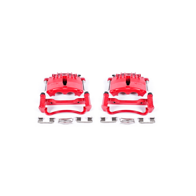 Load image into Gallery viewer, Power Stop 99-02 Ford Mustang Front Red Calipers w/Brackets - Pair
