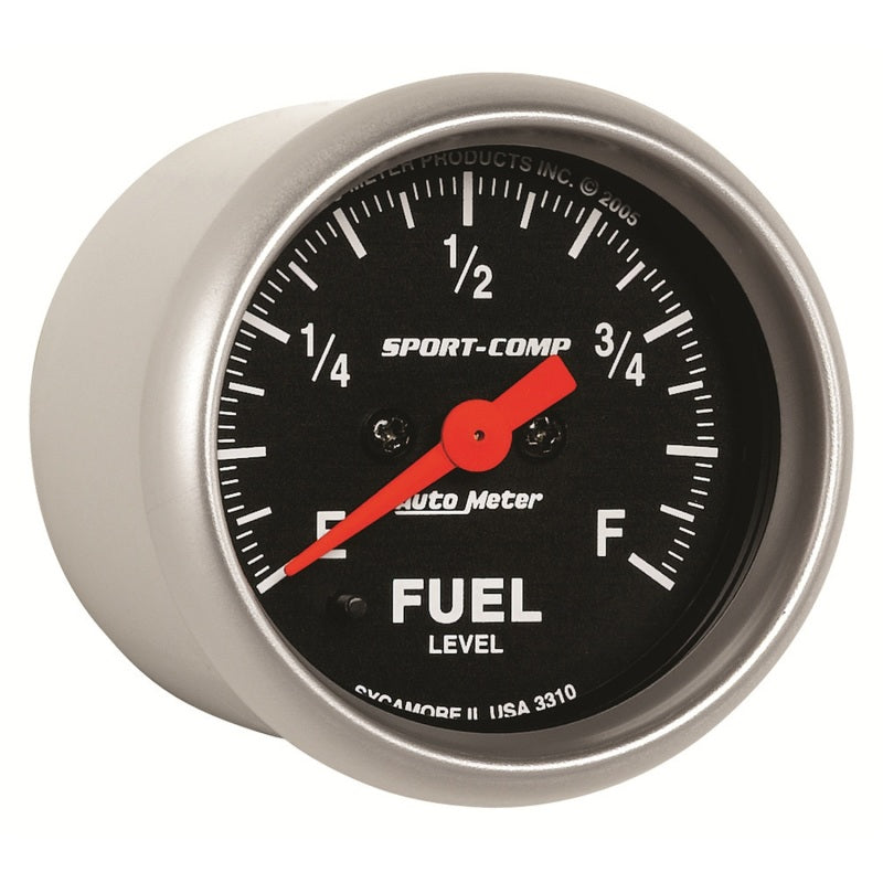 Load image into Gallery viewer, Autometer Sport Comp 52mm Full Sweep Electronic Fuel Level Programmable Empty-Full Range Gauge
