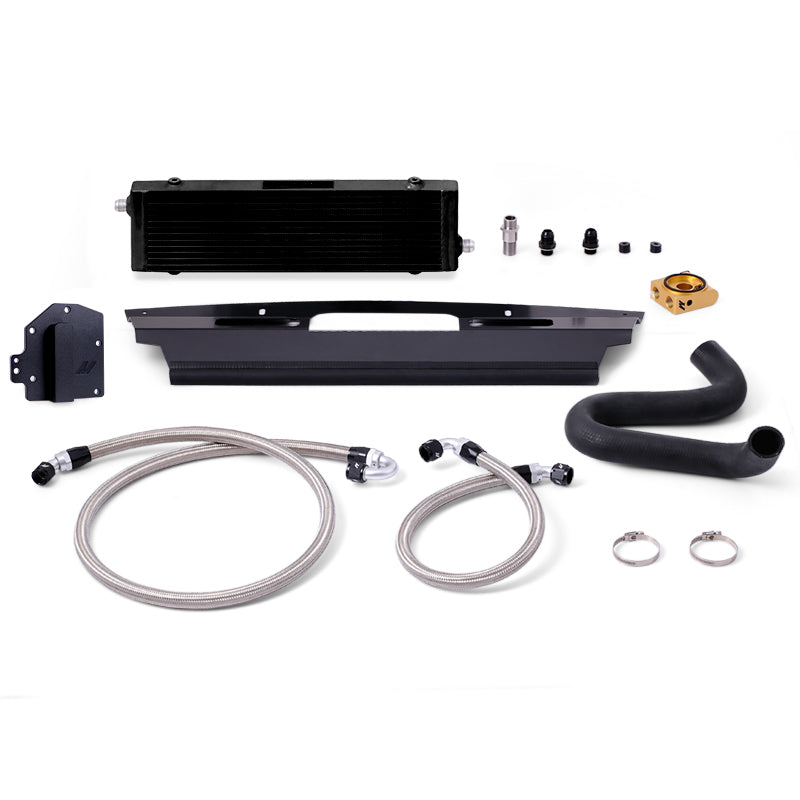 Load image into Gallery viewer, Mishimoto 15-17 Ford Mustang GT Right-Hand Drive Thermostatic Oil Cooler Kit - Black
