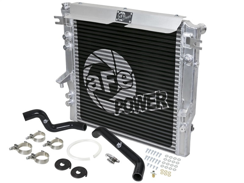 Load image into Gallery viewer, aFe BladeRunner GT Series Bar and Plate Radiator w/ Black Hoses 07-11 Jeep Wrangler (JK) V6 3.8L
