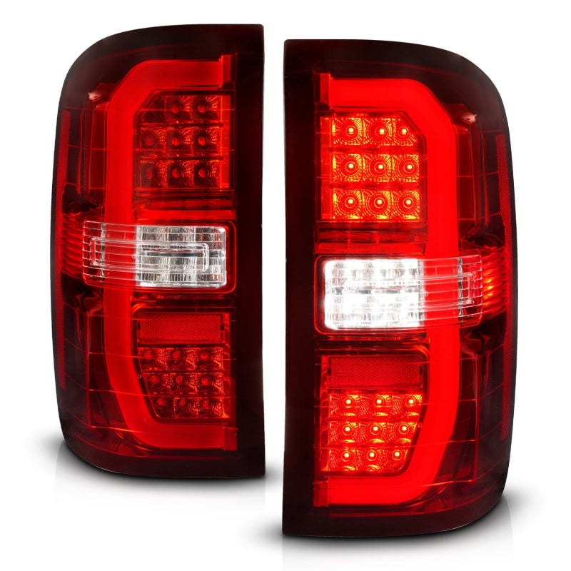 Load image into Gallery viewer, ANZO 14-18 GMC Sierra 1500 LED Taillights Red/Clear
