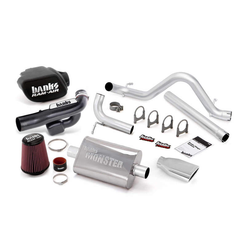 Load image into Gallery viewer, Banks Power 12-15 Jeep 3.6L Wrangler 4dr Stinger Sys (no AutoMind) - SS Single Exh w/ Chrome Tip
