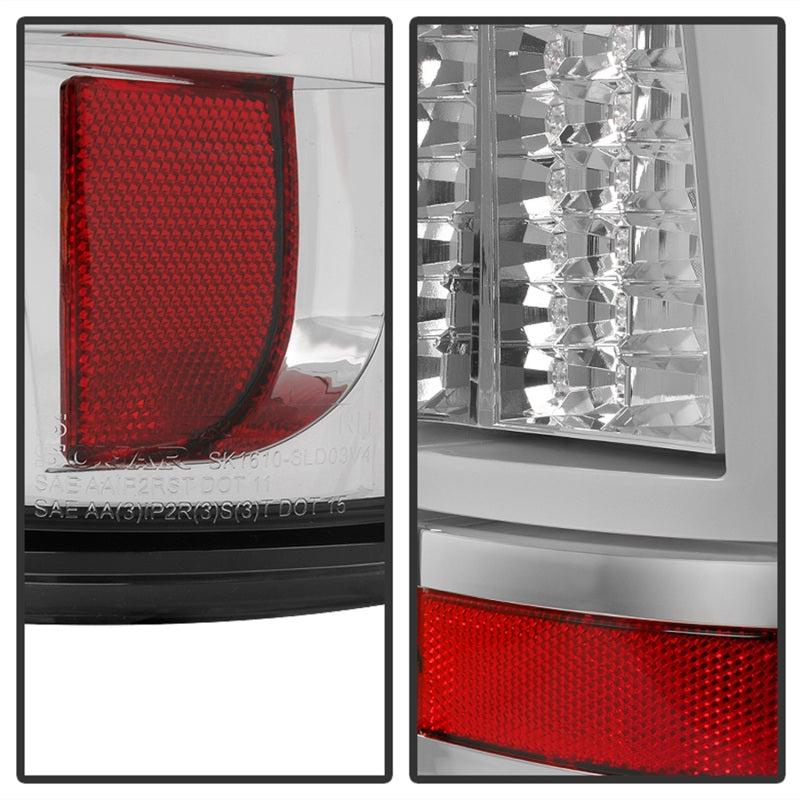 Load image into Gallery viewer, Spyder Chevy Silverado 1500/2500 03-06 Version 2 LED Tail Lights - Chrome ALT-YD-CS03V2-LED-C
