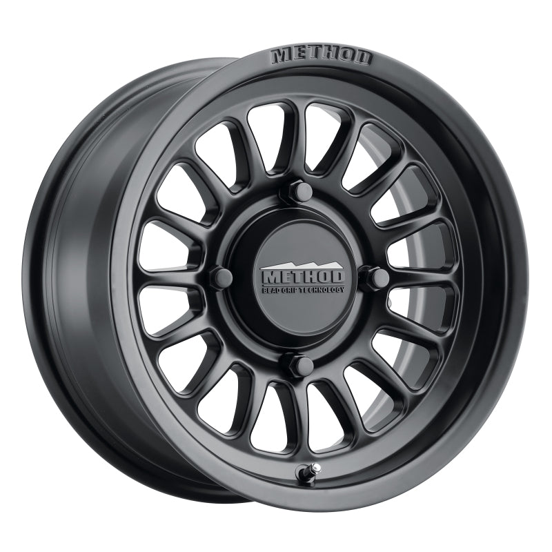 Load image into Gallery viewer, Method MR411 Bead Grip 15x10 / 6+4/25mm Offset / 4x136 / 106.25mm CB Matte Black Wheel
