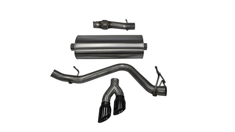 Load image into Gallery viewer, Corsa 14-19 GMC Sierra/Chevy Silv 1500 Reg. Cab/Std. Bed 5.3L V8 Black Sport Single Side CB Exhaust
