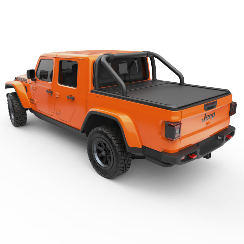 Load image into Gallery viewer, EGR 20-22 Jeep Gladiator RollTrac S-Series Black Powder Coated Sports Bar Jeep Gladiator
