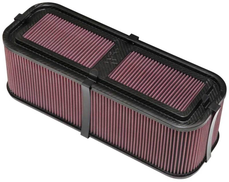 Load image into Gallery viewer, K&amp;N Custom Racing Assembly 19in x 6.5in Carbon Fiber Air Filter
