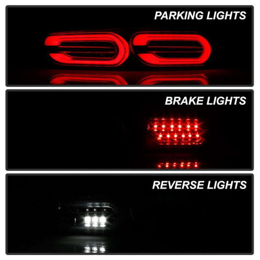 Spyder Chevy Camaro 16-18 (Do Not Fit Halogen Model) LED Tail Lights Black ALT-YD-CCAM16LED-SEQ-BK