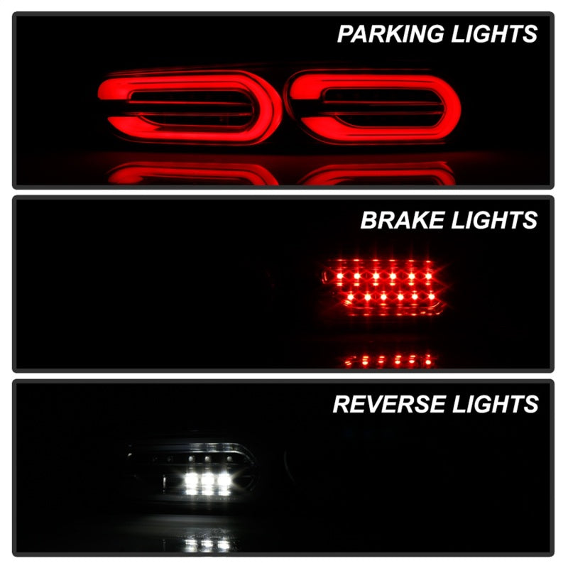 Load image into Gallery viewer, Spyder Chevy Camaro 16-18 Halogen LED Tail Lights Black ALT-YD-CCAM16HAL-SEQ-BK
