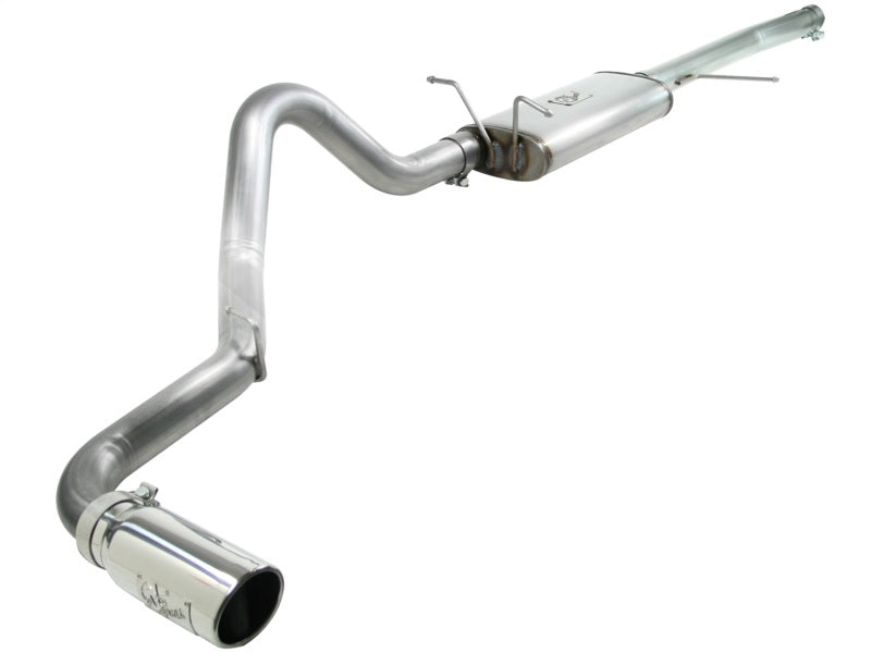 Load image into Gallery viewer, aFe MACHForce XP Exhaust Cat-Back 3in SS-409 w/ Polished Tip 97-03 Ford F-150 V8 4.6/5.4L
