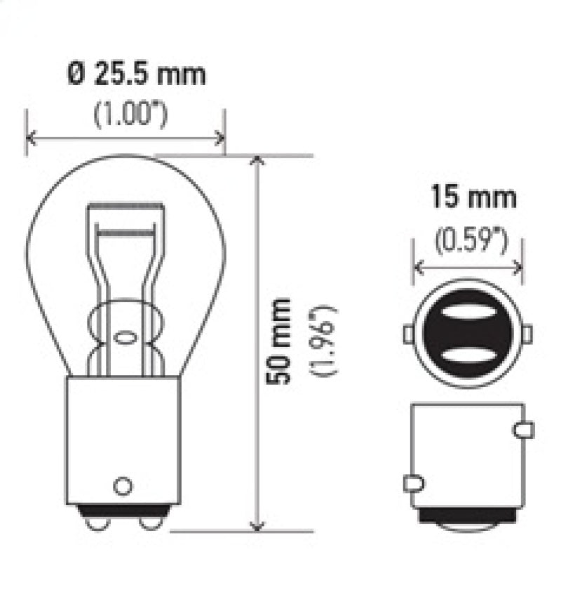 Load image into Gallery viewer, Hella Bulb 1034 12V 23/8W BAY15D S8
