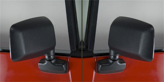 Omix Door Mirror Kit Black- 87-95 Jeep Wrangler YJ