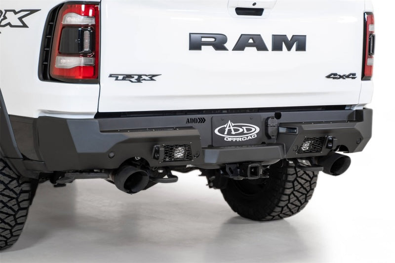 Load image into Gallery viewer, Addictive Desert Designs 2021 Dodge RAM 1500 TRX Stealth Fighter Rear Bumper - Hammer Black
