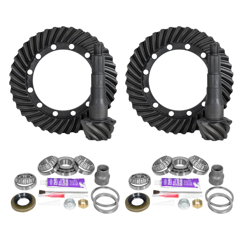 Load image into Gallery viewer, Yukon Gear Ring &amp; Pinion Gear Kit Package Front &amp; Rear with Install Kits - Toyota 9.5/9.5
