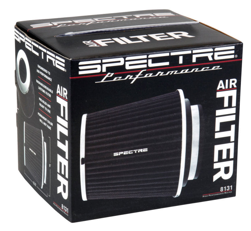 Load image into Gallery viewer, Spectre Adjustable Conical Air Filter 5-1/2in. Tall (Fits 3in. / 3-1/2in. / 4in. Tubes) - Black
