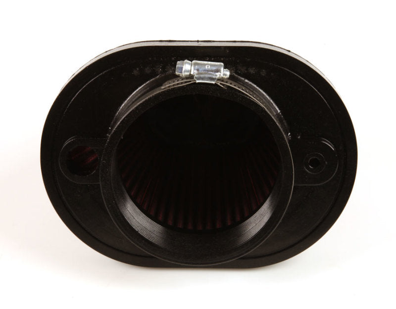 Load image into Gallery viewer, K&amp;N Universal Chrome Filter-Oval Tapered 4in Flg ID x 5.375in Base O/S W x 3.313in Top O/S W
