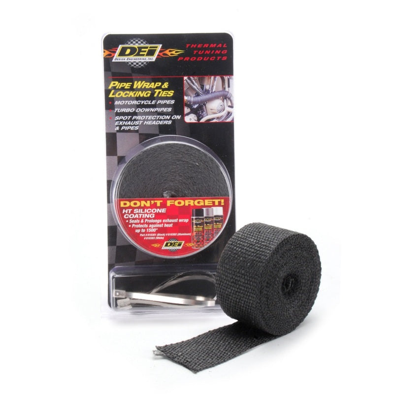 Load image into Gallery viewer, DEI Exhaust Wrap Kit - Pipe Wrap and Locking Tie - Black

