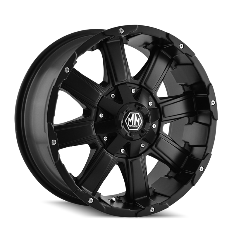 Load image into Gallery viewer, Mayhem 8030 Chaos 18x9 / 5x127 BP / 18mm Offset / 87mm Hub Matte Black Wheel
