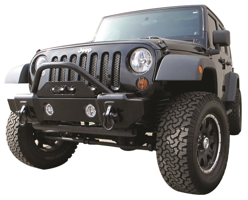 Load image into Gallery viewer, Rampage 2007-2018 Jeep Wrangler(JK) Recovery Bumper Stubby Front - Black
