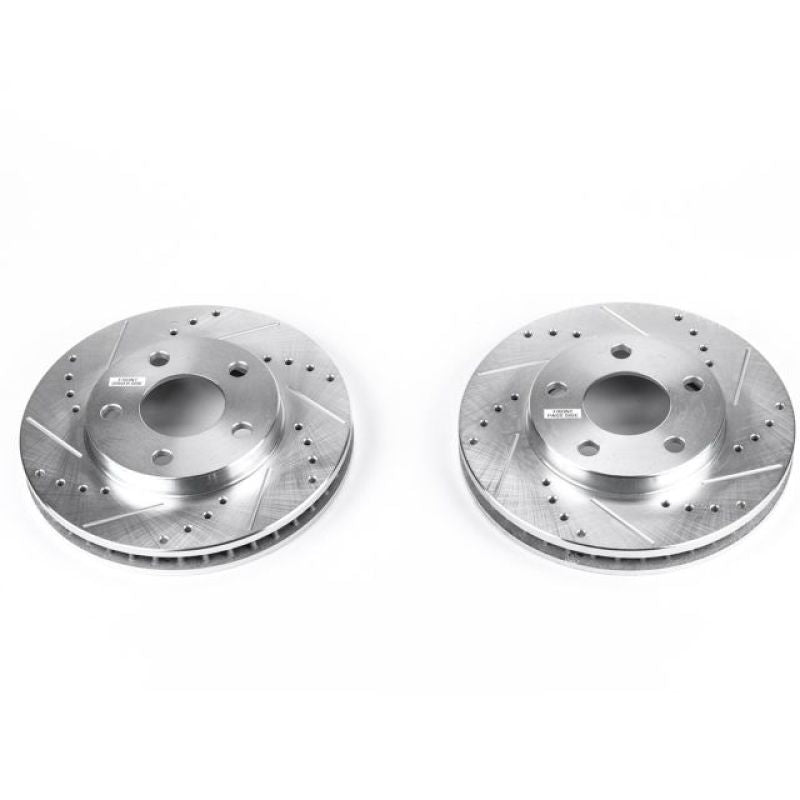 Load image into Gallery viewer, Power Stop 97-05 Buick Century Front Evolution Drilled &amp; Slotted Rotors - Pair

